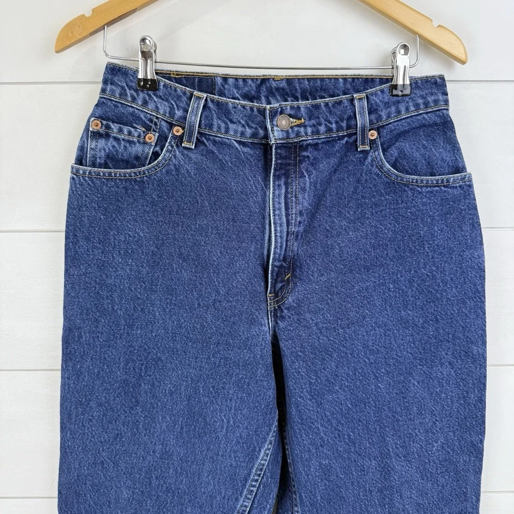 VTG Levi's 550 High Rise Relaxed Jeans 90s‎ Tapered USA Made Denim WOMEN 12